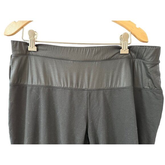 🌸3/$15🌸Black with Gray Wide Band Athletic Pants Estimate Medium - Picture 2 of 5